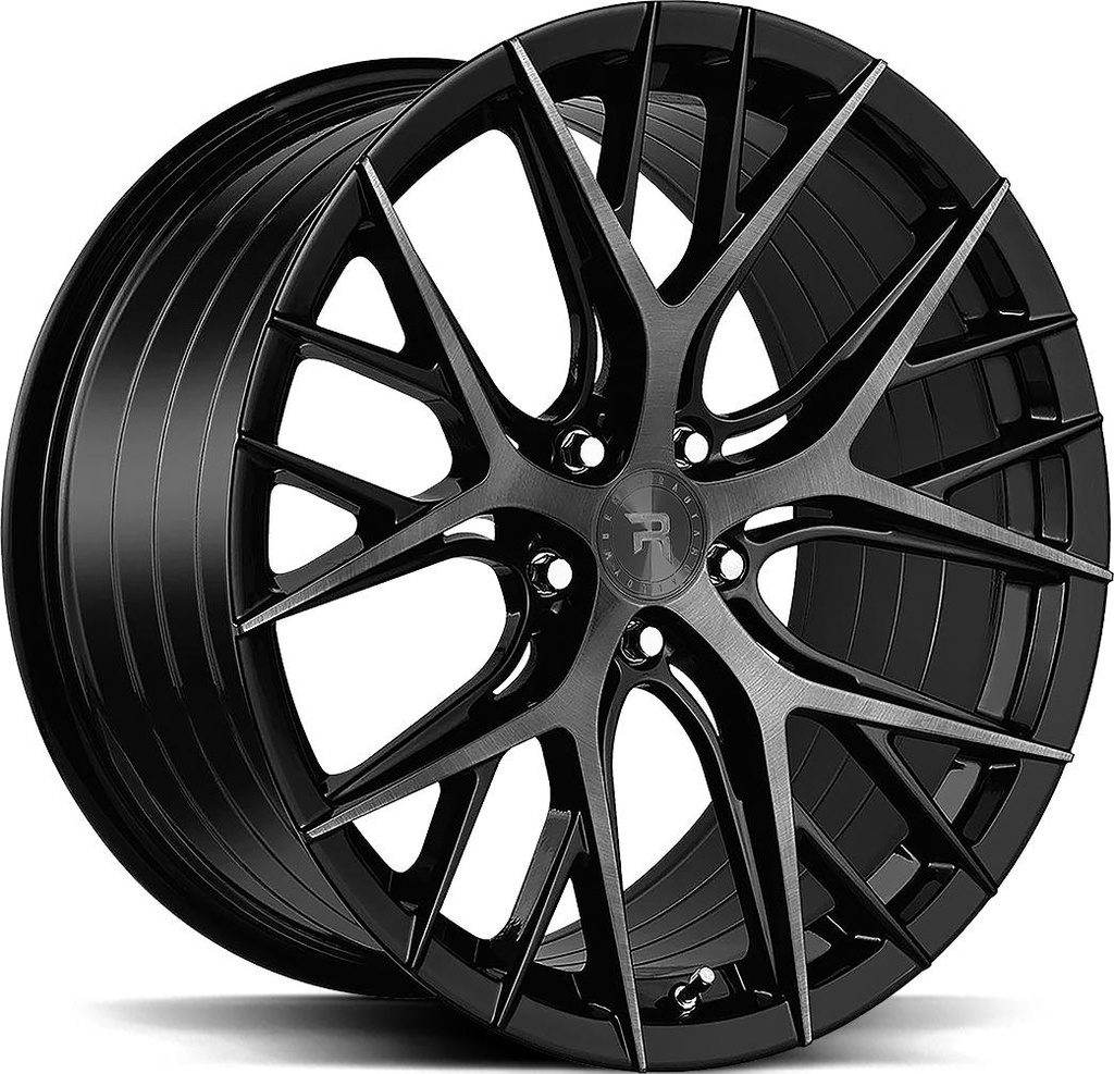 R-SERIES R16 BRUSH DUAL BLACK 8.5x20 5/112 ET40 CB66.6