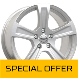 MEGA WHEELS LEO SILVER 6.5x16 4/108 ET32 CB65.1