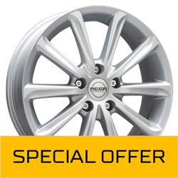 MEGA WHEELS VIRGO SILVER 7x17 5/112 ET38 CB73.2