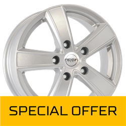 MEGA WHEELS HERCULES 5 SILVER 6.5x15 5/112 ET50 CB66.6