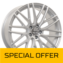 MEGA WHEELS CETUS SILVER 7.5x17 5/112 ET35 CB66.5