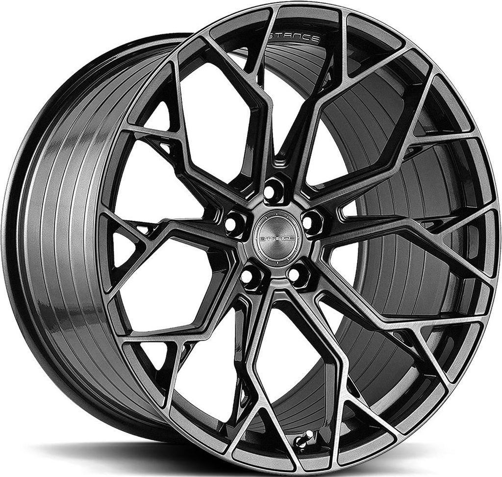 STANCE SF10 BRUSH DUAL GUNMETAL 8.5x20 5/112 ET40 CB66.6