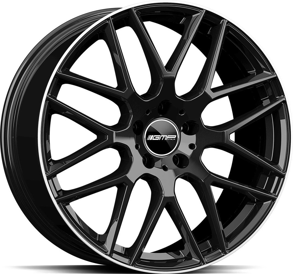 GMP BERGHEM BLACK DIAM LIP 8x19 5/112 ET45 CB66.6