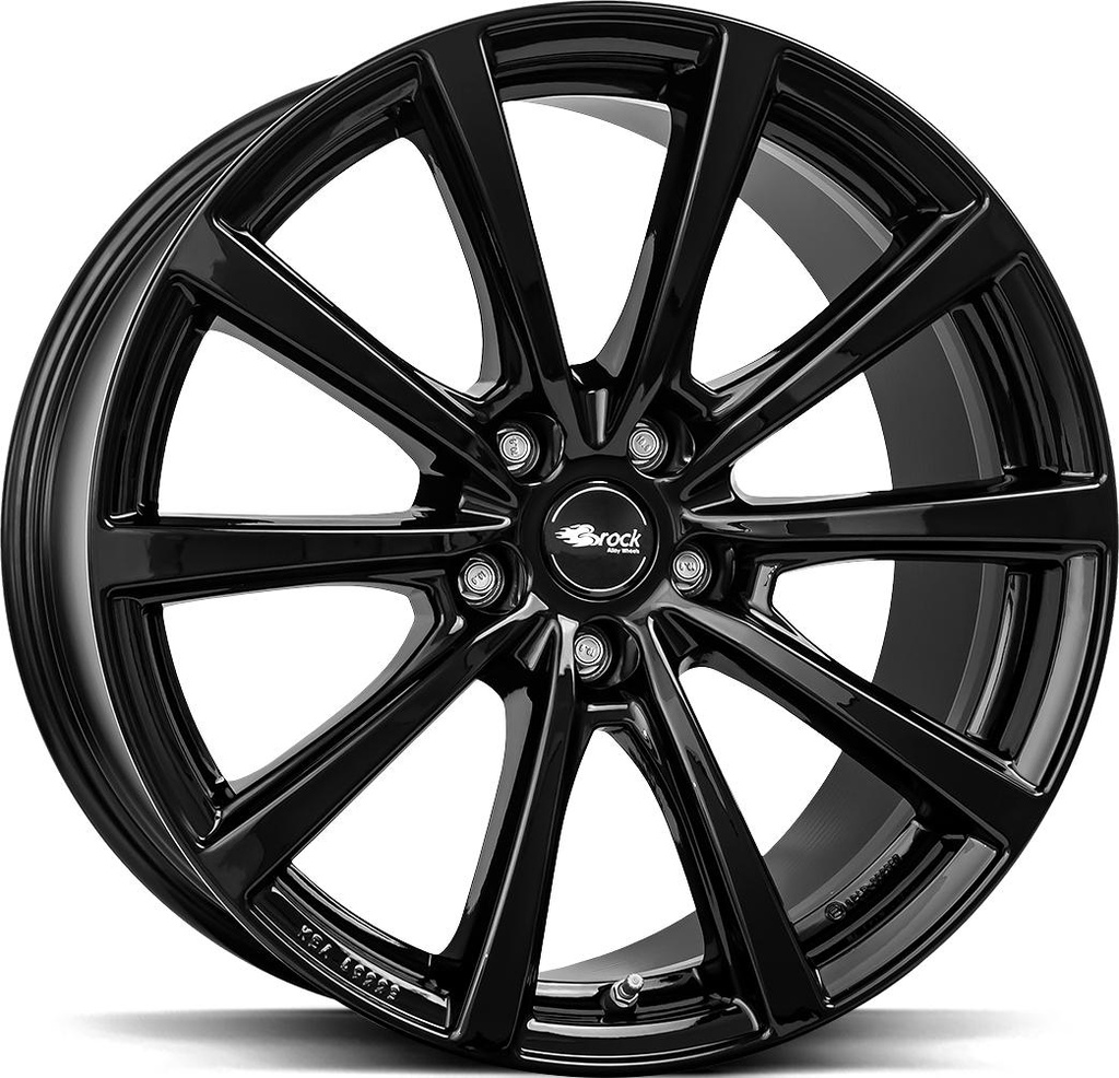 BROCK B32 SHINY BLACK 8.5x19 5/120 ET50 CB67.1