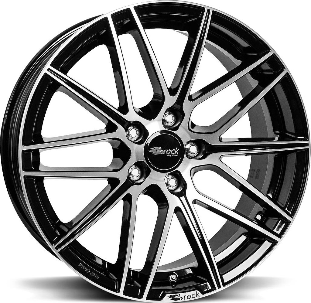 BROCK B34 BLACK FULL POL 7.5x17 5/115 ET38 CB70.2