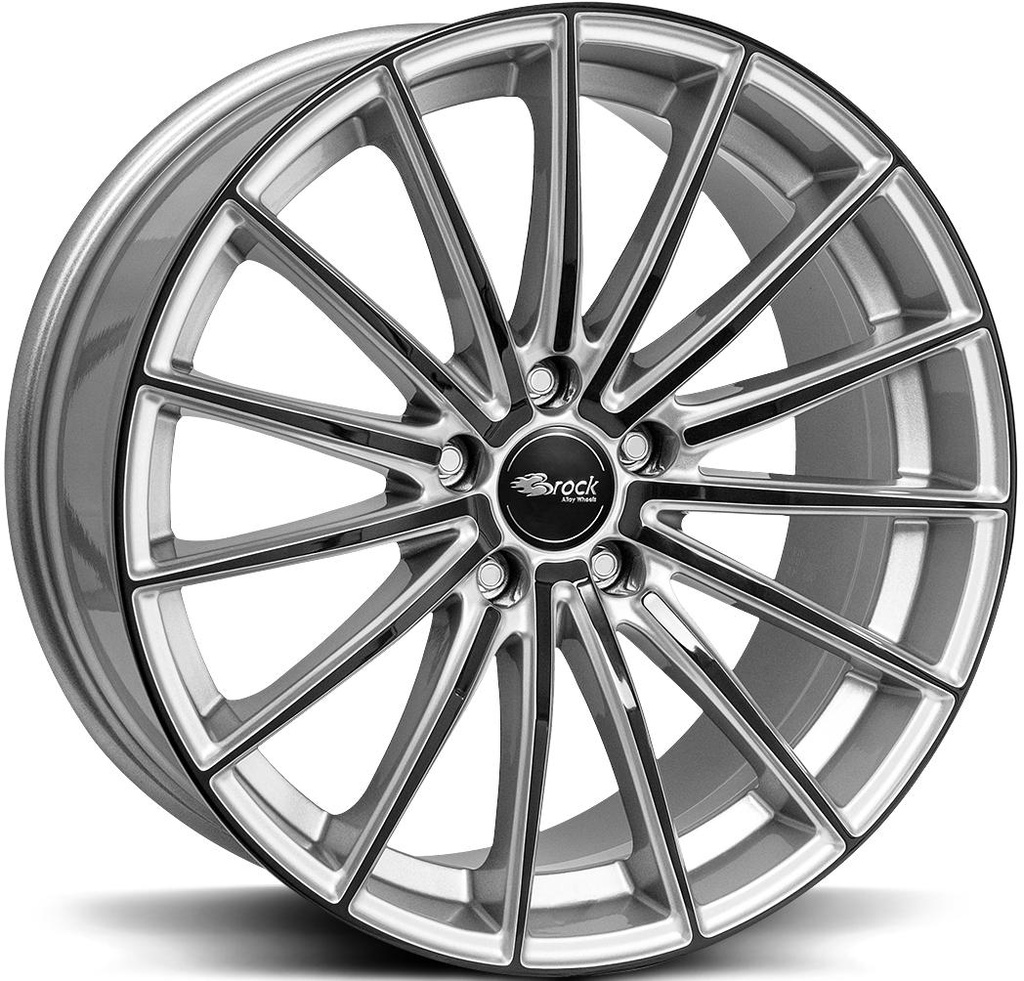 BROCK B36 CRYSTAL SILV BLACK 8x18 5/114.3 ET35 CB72.6