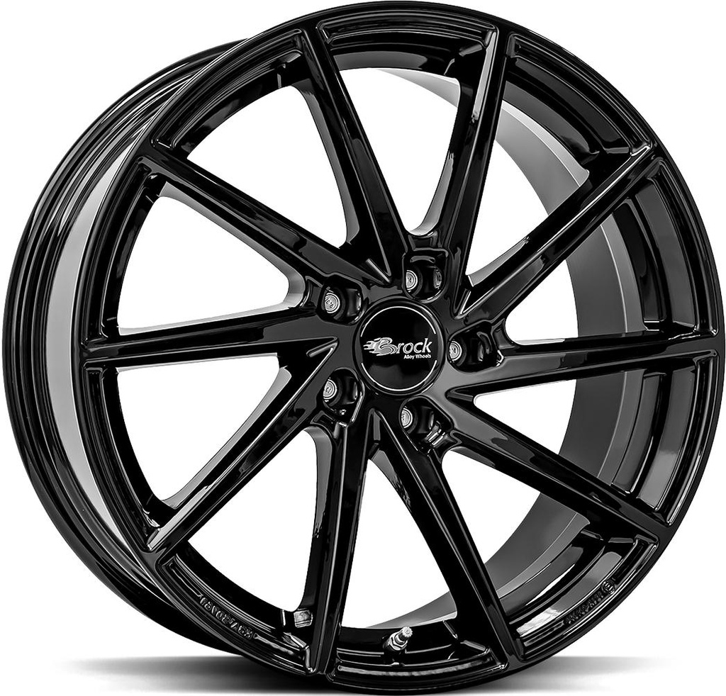 BROCK B37 SHINY BLACK 8x18 5/112 ET45 CB66.6