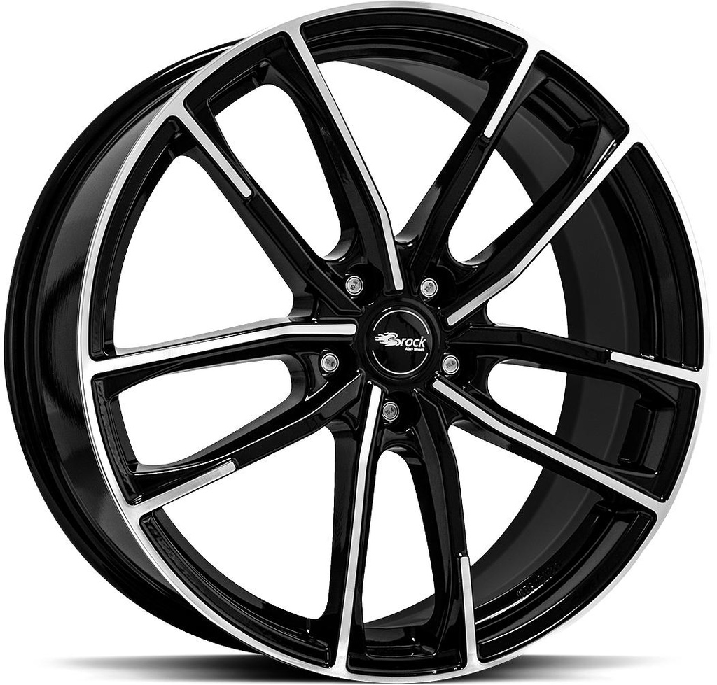 BROCK B38 BLACK FULL POL 8x18 5/114.3 ET45 CB72.6