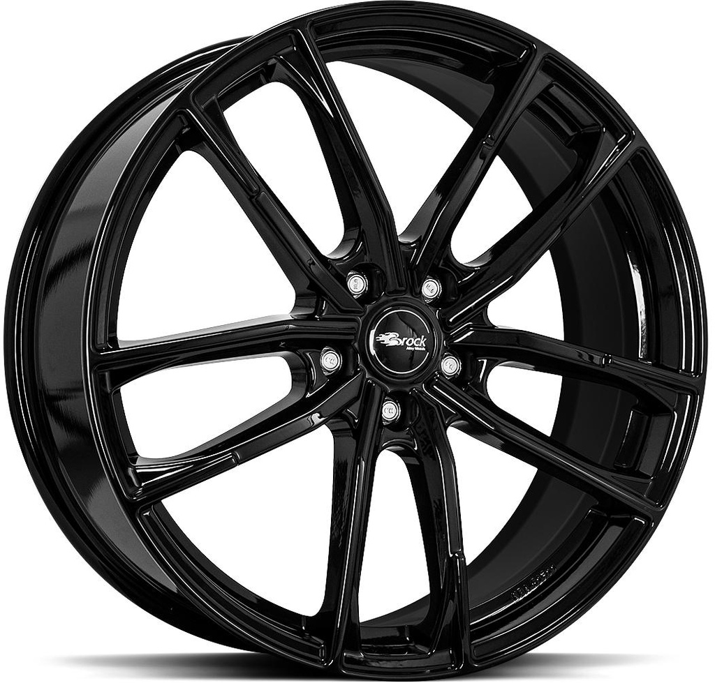 BROCK B38 SHINY BLACK 8x20 5/112 ET40 CB57.1