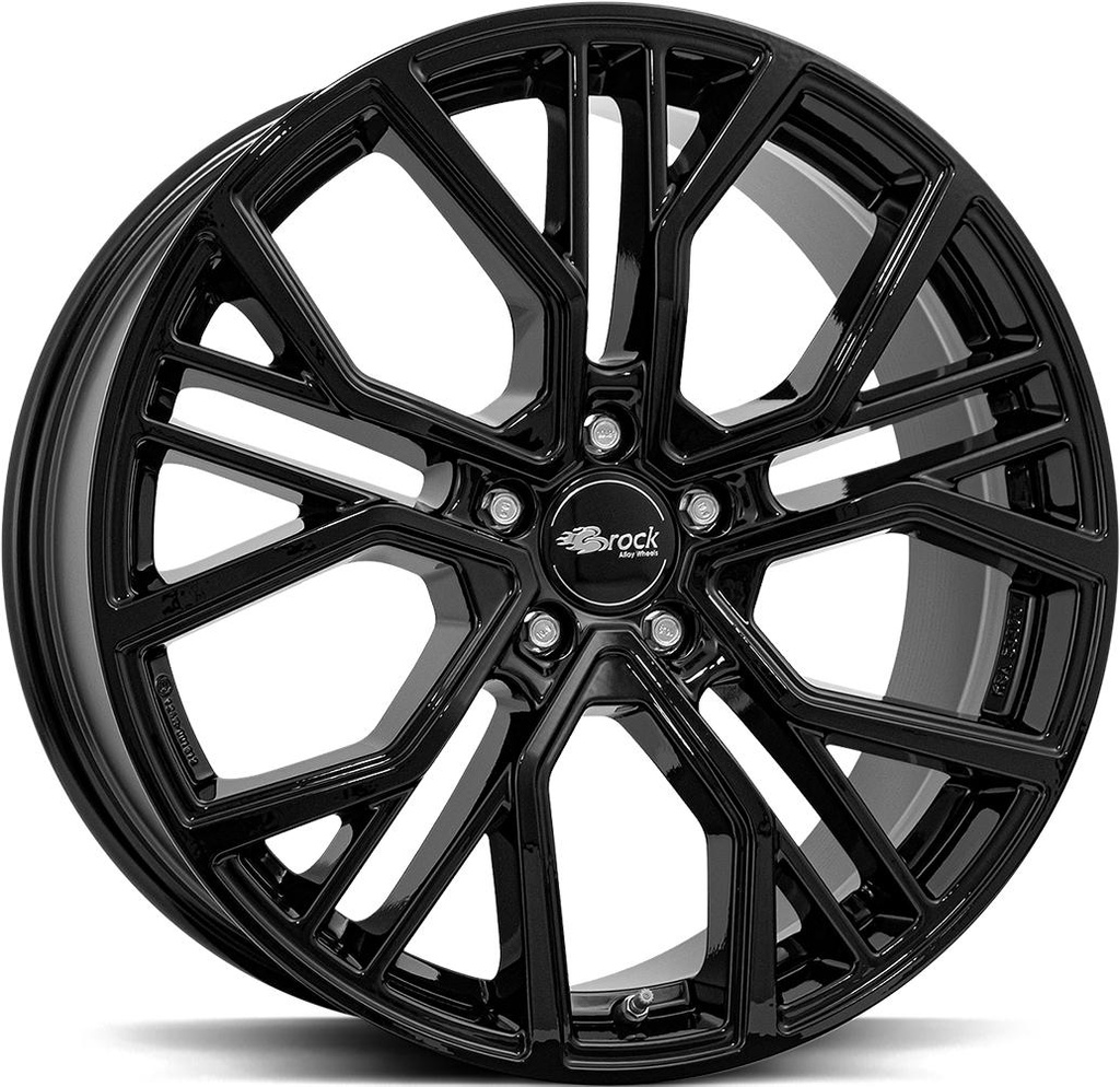BROCK B41 SHINY BLACK 9.5x22 5/130 ET50 CB71.6