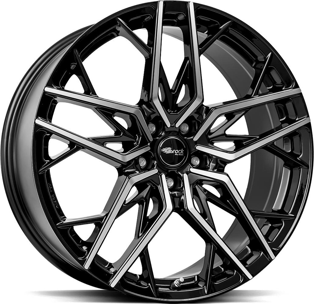 BROCK B44 BLACK FULL POL 8.5x20 5/114.3 ET40 CB72.6
