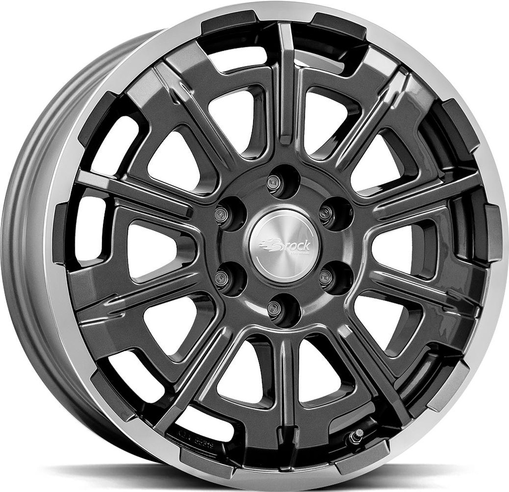 BROCK B45 HIMALAYA GREY POL 7x17 6/139.7 ET55 CB93.1