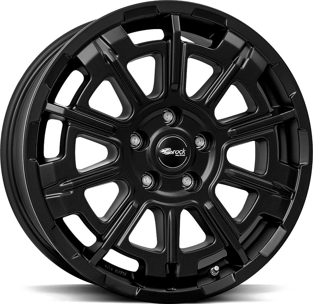 BROCK B45 SATIN BLACK MATT 7x17 5/130 ET62 CB78.1