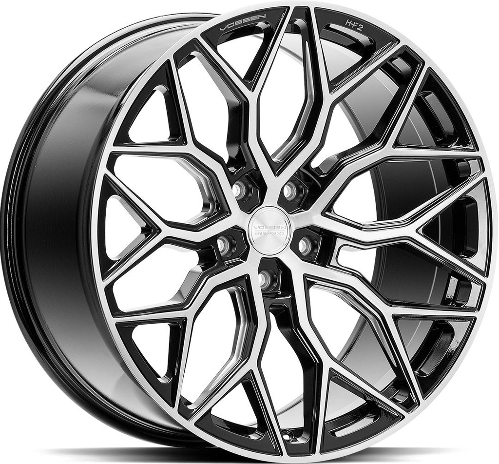 VOSSEN HF2 BRUSH GLOSS BLACK 9x20 5/114.3 ET38 CB73.1
