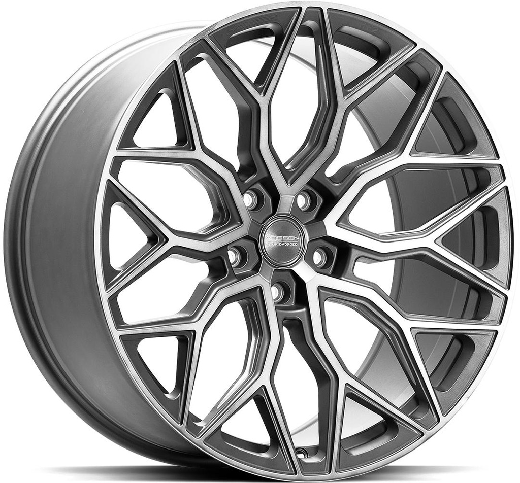 VOSSEN HF2 TINTED MATT GUN METAL 10.5x21 5/112 ET42 CB66.6