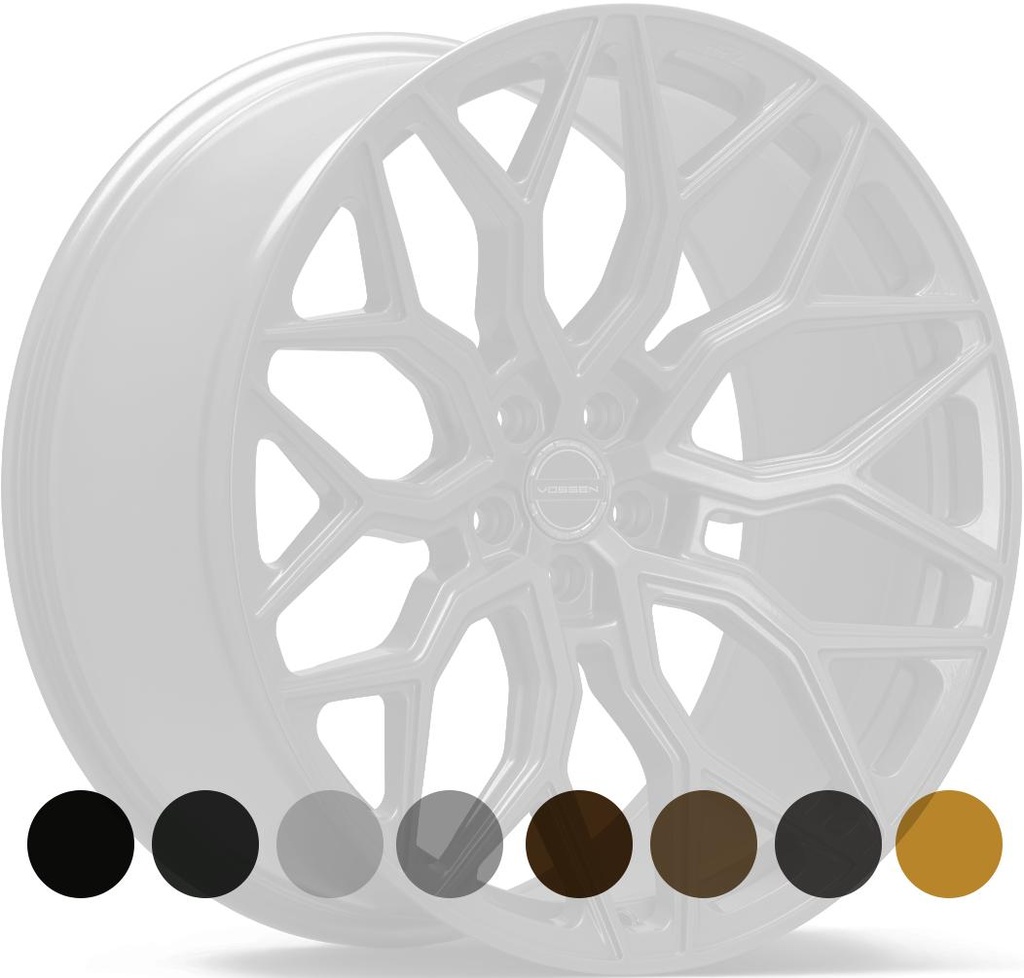 VOSSEN HF2 GLOSS BLACK 10x22 5/127 ET18 CB71.5
