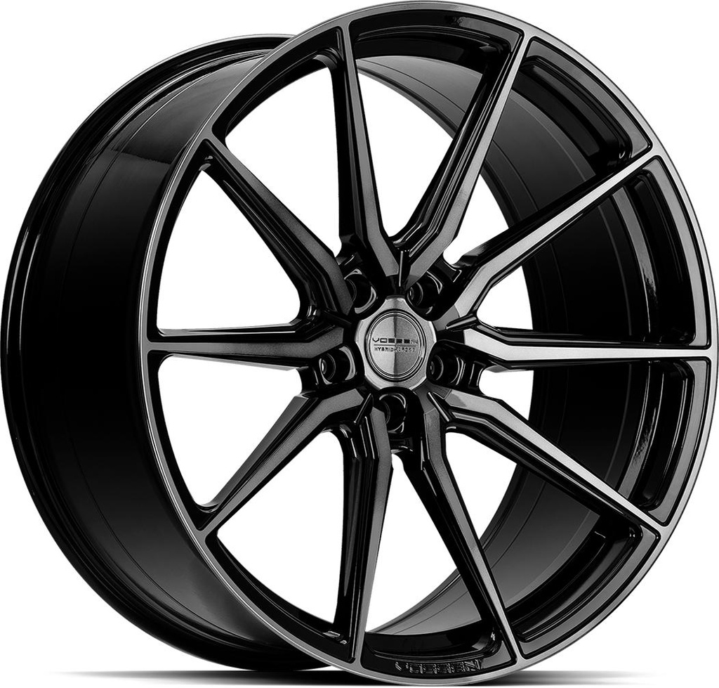 VOSSEN HF3 DOUBLE TINTED GLOSS BLACK 9.5x19 5/112 ET35 CB66.6
