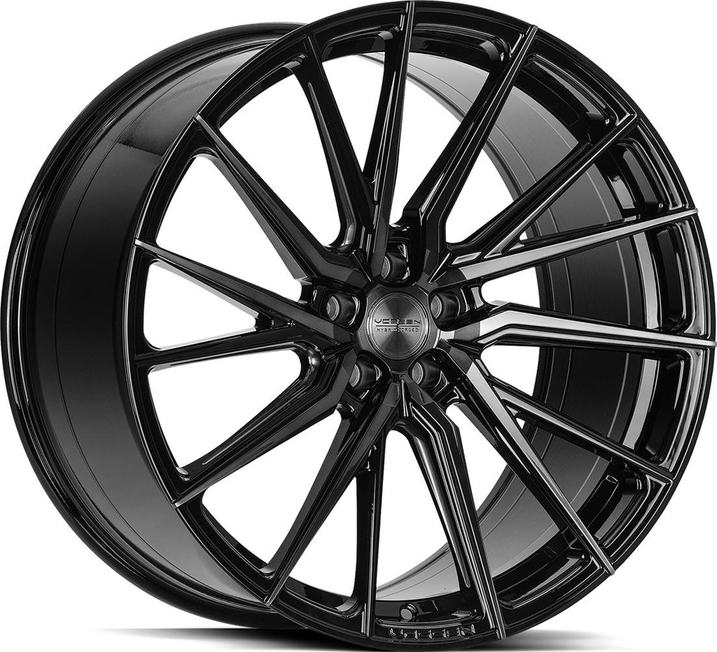 VOSSEN HF4T DOUBLE TINTED GLOSS BLACK 10.5x20 5/120 ET42 CB72.6