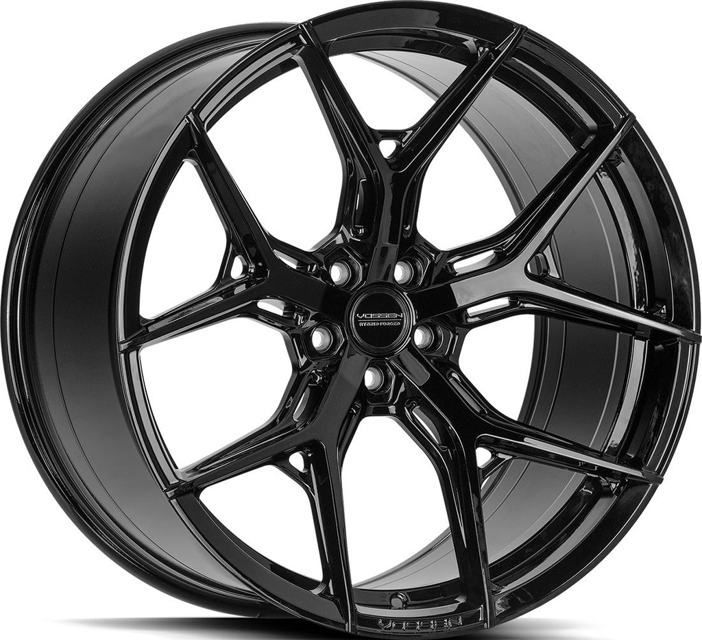 VOSSEN HF5 GLOSS BLACK 10.5x20 5/112 ET45 CB66.6