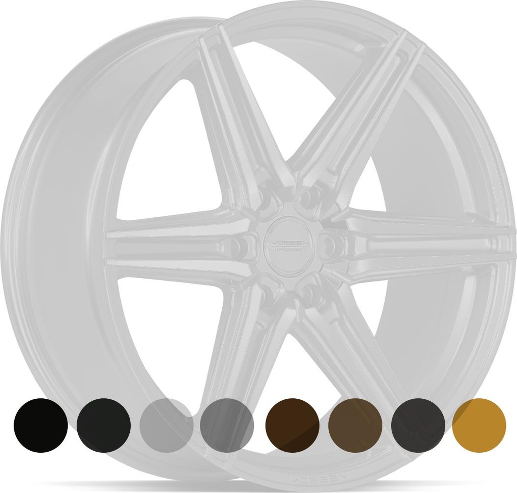 VOSSEN HF6.2 BRUSH MATT BLACK 9.5x20 6/135 ET15 CB87.1