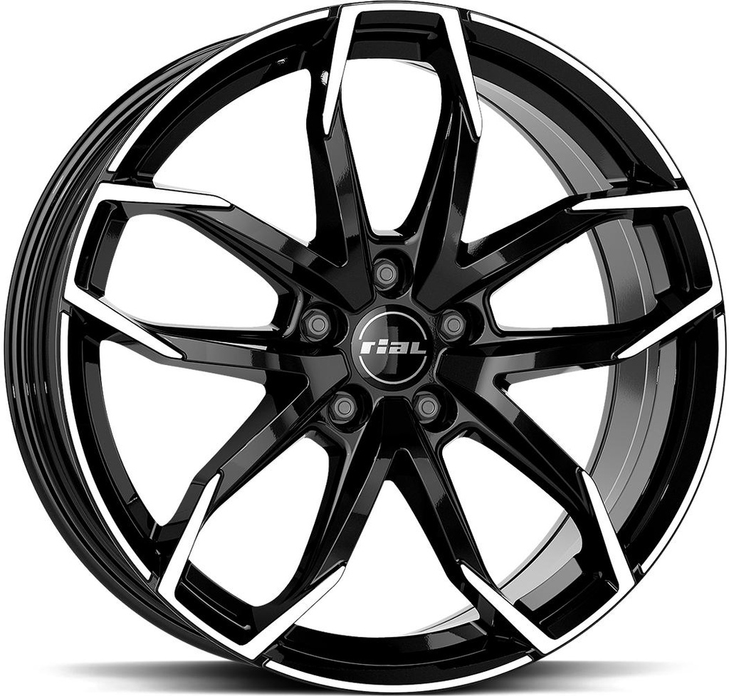 RIAL LUCCA DIAM BLACK POL 8x20 5/110 ET35 CB65.1