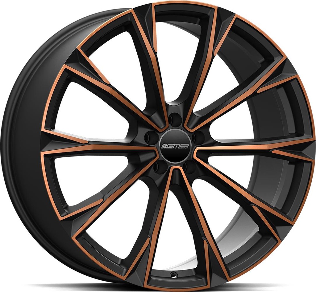 GMP TOTALE SATIN BLACK BRONZE ORANGE 8.5x20 5/112 ET35 CB66.6