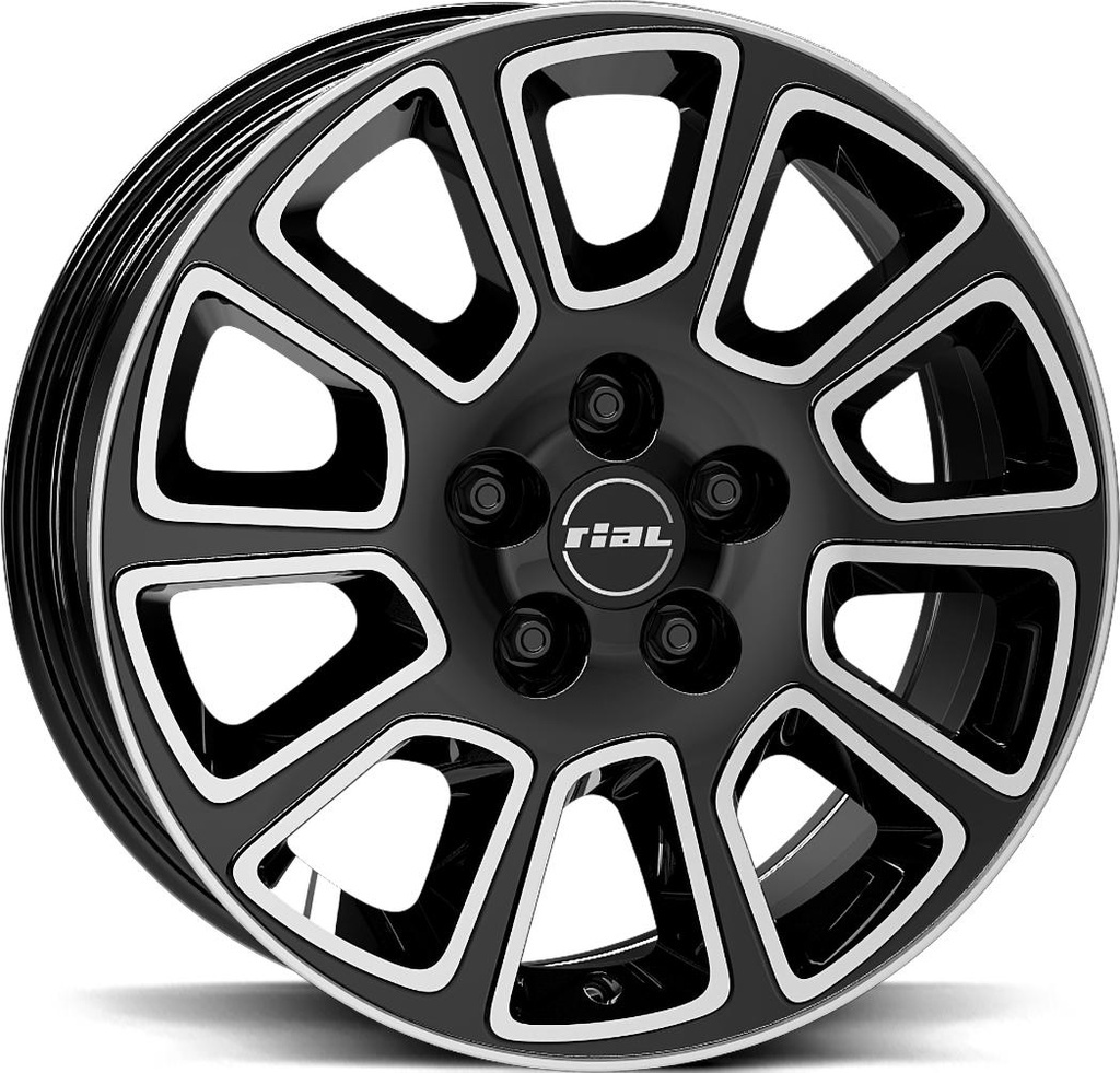 RIAL TRANSPORTER 2 DIAM BLACK POL 6.5x16 5/112 ET52 CB66.6