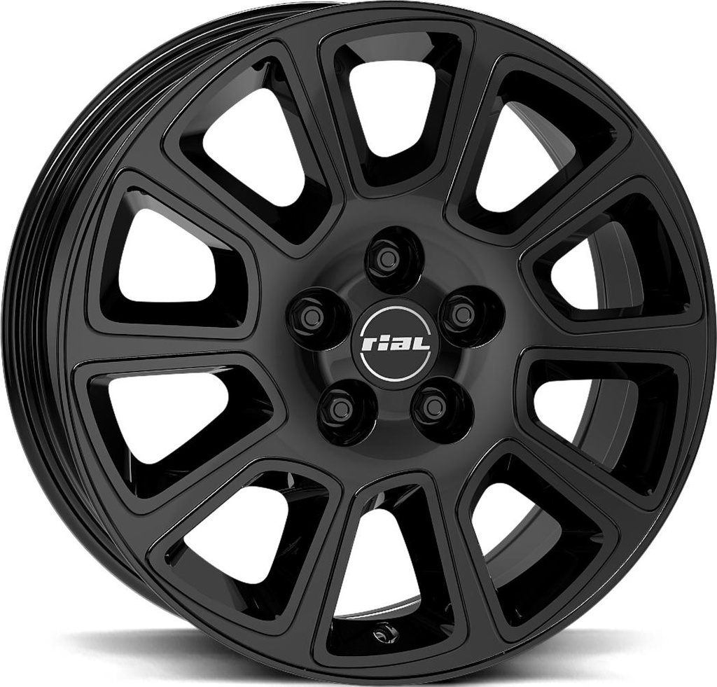 RIAL TRANSPORTER 2 DIAM BLACK 7x17 5/160 ET55 CB65.1
