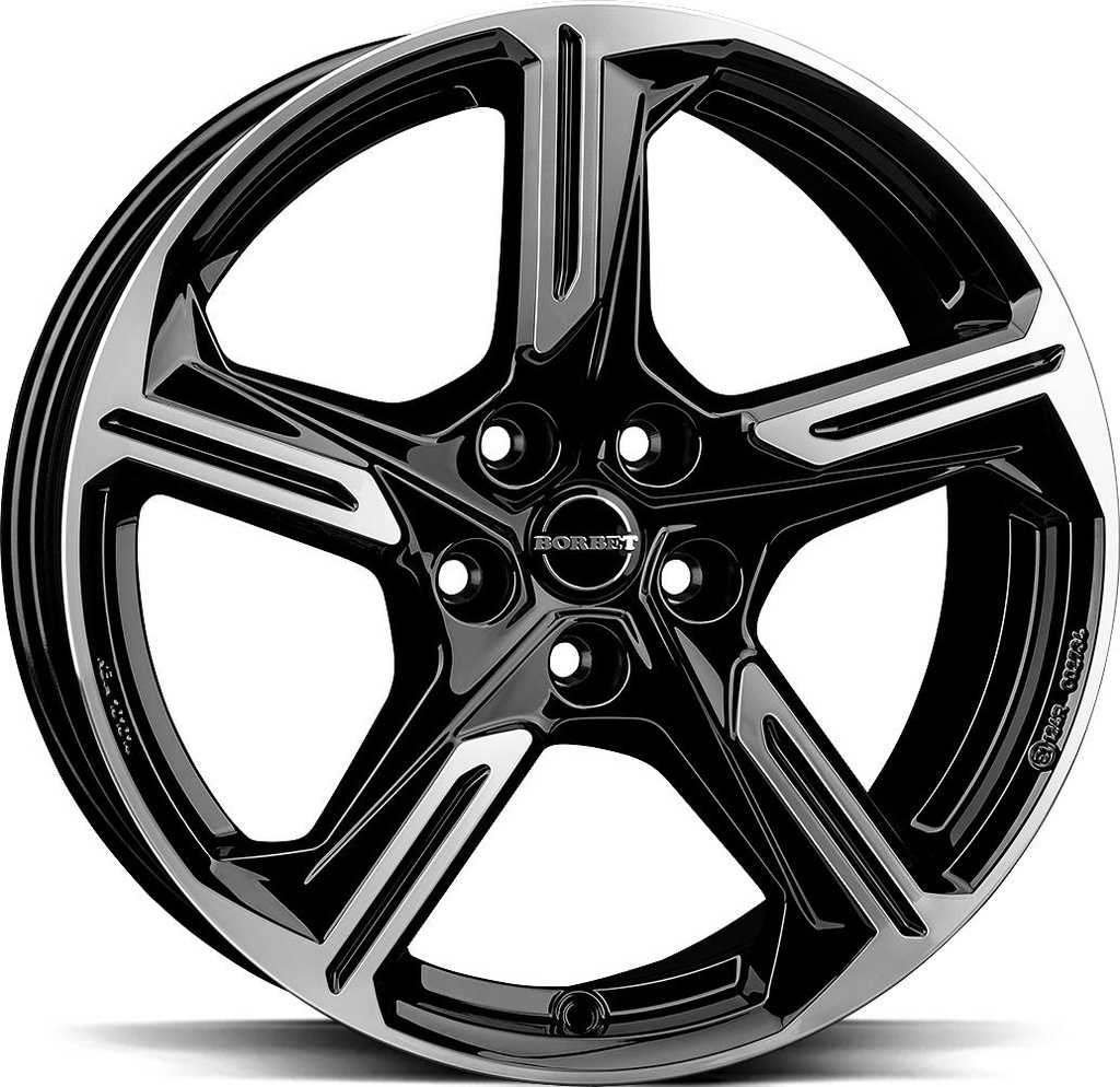 BORBET XE1 BLACK POL 8x18 5/112 ET44.9 CB66.6