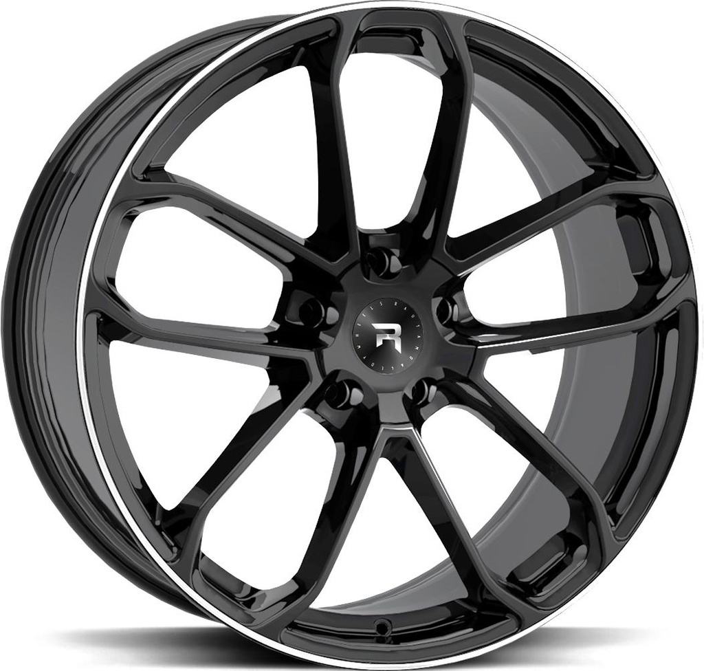 R-SERIES R14 BLACK POL 10x22 5/120 ET43 CB72.6