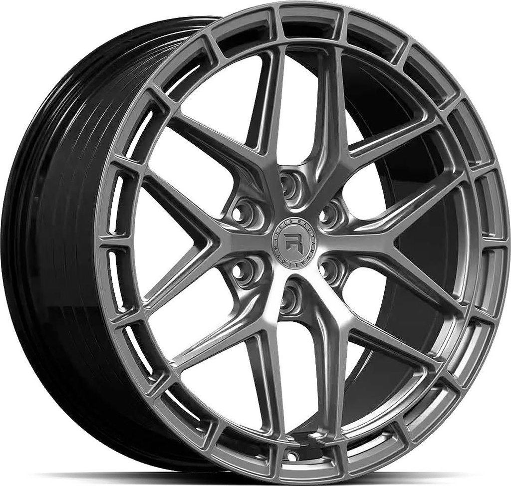 R-SERIES R21 HYPER SILV BLACK 8.5x20 6/120 ET45 CB74.6