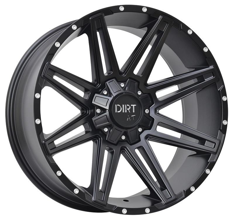 STATUSFÄLGAR D88 FLATBLACK MILLED RIVETS 8.5x20 5/110-120 ET35 CB74.1
