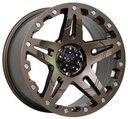 STATUSFÄLGAR D66 BRONZE CHROME RIVETS 9x18 6/139.7 ET25 CB106.1