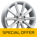 MEGA WHEELS VIRGO SILVER 6.5x16 4/108 ET25 CB65.1