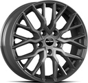 GMP BOOSTER GLOSS ANTHRACITE 7.5x17 5/130 ET40 CB84.1