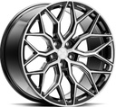 VOSSEN HF2 BRUSH GLOSS BLACK 9x20 5/114.3 ET38 CB73.1