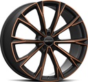 GMP TOTALE SATIN BLACK BRONZE ORANGE 10x23 5/130 ET48 CB71.6