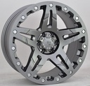 STATUSFÄLGAR D66 FLATGUNMETAL. 9x17 6/139.7 ET25 CB106.1