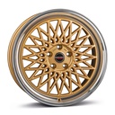BORBET B GOLD RIM POL 7.5x16 4/100 ET35 CB64.1